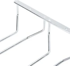 Merkloos Wijnglazen Houder - Zilver - 9 Glazen - Wijnglazenhouder - 3 Rijen - Wijnglazenhouder - Ophangrek Wijnglazen - Wijnrek - Ophangrek - Glazenrek - Wijn Glas Rek - Wijnglas Houder - Wijnglazenhouder - Wijnglazen Organizer - Glasophangrek - Wijnglas Rek -Kookgerei Koning Verkoop 1200x1123 14