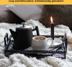 Silberthal - Theepot Met Filter - 1 L - RVS Dubbelwandig - Zwart - Cadeau 10 Silberthal - Theepot Met Filter - 1 L - RVS Dubbelwandig - Zwart - Cadeau -Kookgerei Koning Verkoop 1200x1123 2