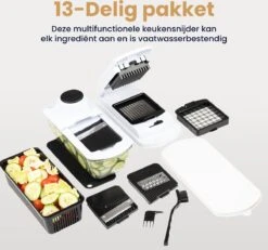 Groentesnijder 13 Delig Mandoline - Slicer Dicer Frietsnijder - Mandoline Keukensnijder Uiensnijder Met Ovenschaal - Kitchen Royal® 17 Groentesnijder 13 Delig Mandoline - Slicer Dicer Frietsnijder - Mandoline Keukensnijder Uiensnijder Met Ovenschaal - Kitchen Royal® -Kookgerei Koning Verkoop 1200x1123 7