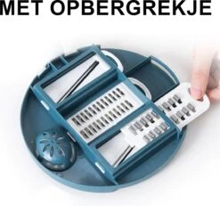 KitchenPrince Multifunctionele Groentesnijder - Mandoline Slicer Dicer - Groentesnijder - Uiensnijder - Fruitsnijder - Keukensnijder - Persen - Mandoline Keukensnijder - Fruitperser - Appelsnijder - Rasp -Kookgerei Koning Verkoop 1200x1123 8