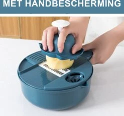 KitchenPrince Multifunctionele Groentesnijder - Mandoline Slicer Dicer - Groentesnijder - Uiensnijder - Fruitsnijder - Keukensnijder - Persen - Mandoline Keukensnijder - Fruitperser - Appelsnijder - Rasp -Kookgerei Koning Verkoop 1200x1126 17