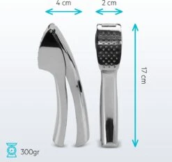 SOEM© Knoflookpers Met Ergonomische Handgreep Ook Geschikt Voor Gember - RVS - Groot Reservoir - Vierkant -Kookgerei Koning Verkoop 1200x1127 2