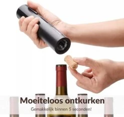 Merkloos Elektrische Kurkentrekker - Wijnopener - Luxe Set - Wijn Opener Accessoires - Kurkentrekker - Flessenopener - Wijnstopper - Foliesnijder - Complete Set 15 Merkloos Elektrische Kurkentrekker - Wijnopener - Luxe Set - Wijn Opener Accessoires - Kurkentrekker - Flessenopener - Wijnstopper - Foliesnijder - Complete Set -Kookgerei Koning Verkoop 1200x1128 15