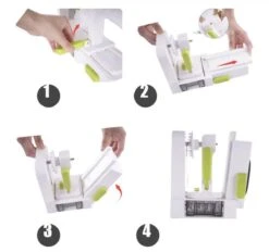 Merkloos Premiumful ® - Multifunctionele Spiraalsnijder Met Zuignap - Inclusief 5 Verschillende Snijbladen - Opvouwbaar - BPA Vrij 25 Merkloos Premiumful ® - Multifunctionele Spiraalsnijder Met Zuignap - Inclusief 5 Verschillende Snijbladen - Opvouwbaar - BPA Vrij -Kookgerei Koning Verkoop 1200x1128 5