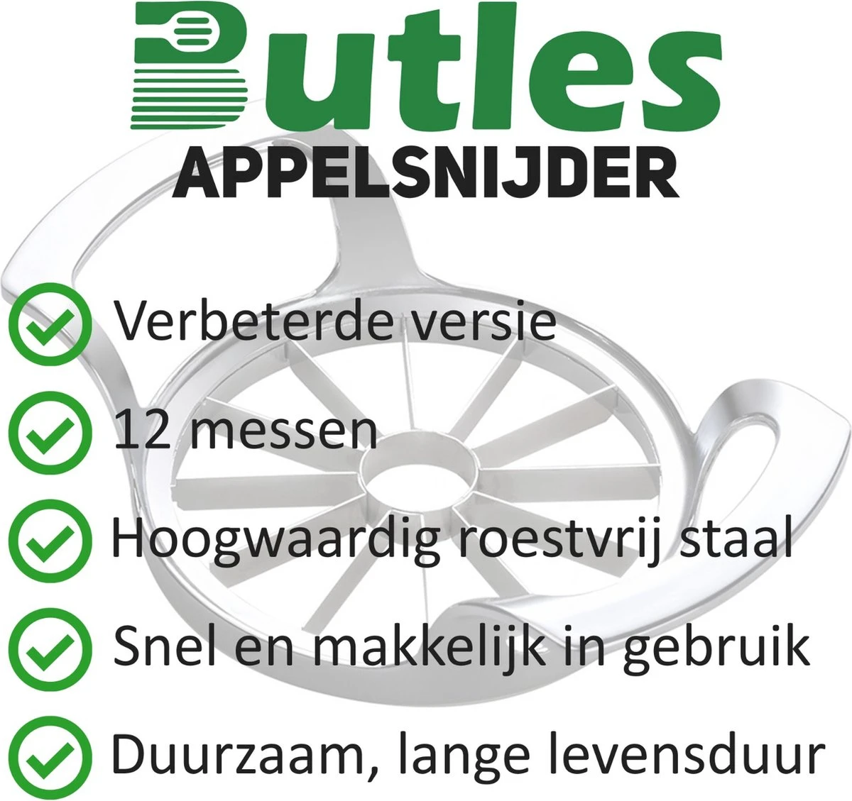 Appelboor - Appelsnijder - RVS - Zilver - Hoogwaardig Roestvrijstaal 5 Appelboor - Appelsnijder - RVS - Zilver - Hoogwaardig Roestvrijstaal - Afbeelding 5