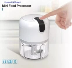 Elektrische Uiensnijder – Groentesnijder – Mini Chopper – Draadloze Keukensnijder – Oplaadbaar – Hakmolen – Mini Blender -Kookgerei Koning Verkoop 1200x1131 2