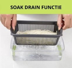 W&Z® Multifunctionele Groentesnijder - Mandoline -Fritessnijder - Keukensnijder - Groentehakker - 16 Delig -Kookgerei Koning Verkoop 1200x1133 7