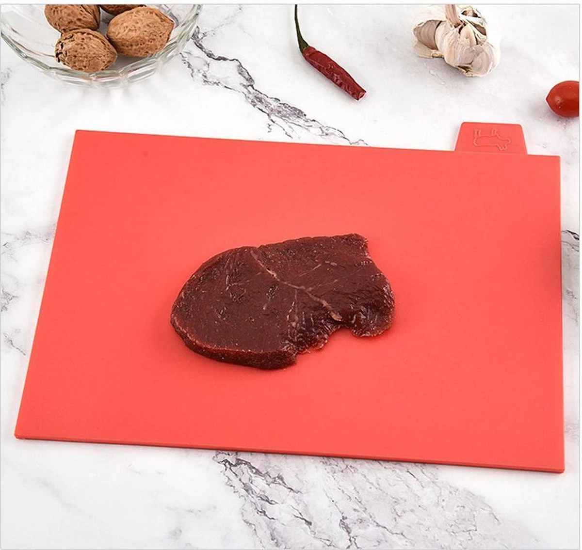 Snijplankenset Met Houder - 4 Stuks - Snijplanken - 35x19,5 Cm 2 Snijplankenset Met Houder - 4 Stuks - Snijplanken - 35x19,5 Cm - Afbeelding 2