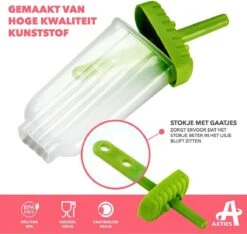 Axties - IJslolly Vormen - Siliconen - Multicolor - 6 Stuks -Kookgerei Koning Verkoop 1200x1137 8