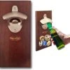 Sterke Magnetische Bieropener Muur - Luxe Flesopener – Cadeau Voor Hem Haar Man Vrouw – Valentijn - Hout - Qwality