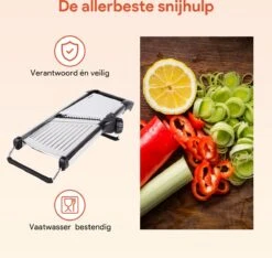 Chef’s Palace Multifunctionele Groentesnijder - Keukenmandoline - Mandoline Slicer - Keukensnijder - Uiensnijder & Frietsnijder - RVS -Kookgerei Koning Verkoop 1200x1139 6