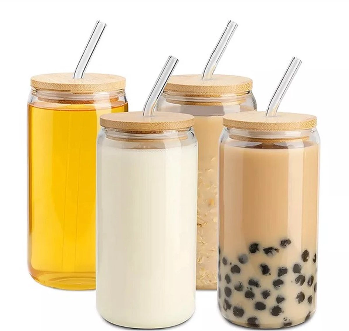 Bubble Tea Beker - Inclusief Stalen Bubble Tea Rietje - 0,5 L - Herbruikbaar - Boba 2 Bubble Tea Beker - Inclusief Stalen Bubble Tea Rietje - 0,5 L - Herbruikbaar - Boba - Afbeelding 2