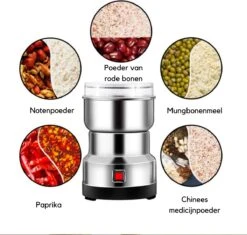 Merkloos Vitafa Kruidenmolen - Elektrisch - Koffiegrinder - Bonenmaler - Specerijenmolen - Kruidenmaler - RVS - Zilver 6 Merkloos Vitafa Kruidenmolen - Elektrisch - Koffiegrinder - Bonenmaler - Specerijenmolen - Kruidenmaler - RVS - Zilver -Kookgerei Koning Verkoop 1200x1140 8