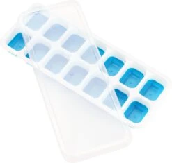 Siliconen IJsblokjesvorm Met Deksel (4 Stuks) - 56 Ijsblokjes - Herbruikbaar - Duurzaam - Vierkant - Blauw Groen Geel Roze -Kookgerei Koning Verkoop 1200x1142 11