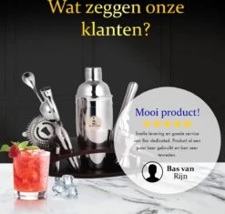 Bar Dedicated - Cocktail Shaker Luxe - Cocktail Set 750 ML - Inclusief Nederlandstalig Receptenboek - Pasen -Kookgerei Koning Verkoop 1200x1142 14