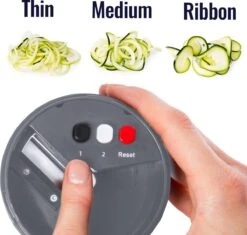 Kitchen4you Groentesnijder - Uiensnijder - Spiraalsnijder - 3 Standen -Kookgerei Koning Verkoop 1200x1144 4