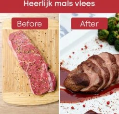 YUGN Combi BBQ Thermometer Vleesthermometer Digitaal En Vleeshamer Vleesvermalser - Inclusief Batterij En Meat Guide - Meat Tenderizer Vleespletter - Oventhermometer Ovenbestendig En Kookthermometer - Barbecue Tip - Barbeque BBQ Accesoires - Cadeau -Kookgerei Koning Verkoop 1200x1146 16