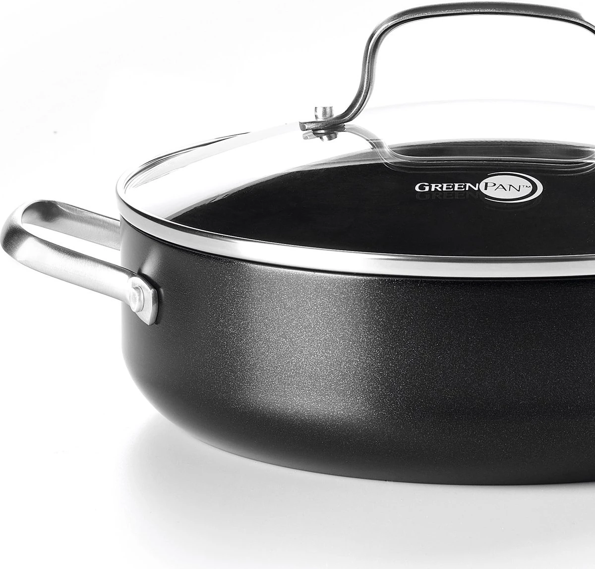 GreenPan Copenhagen Stoofpan Met Deksel En Extra Handvat 28cm/4.3L 3 GreenPan Copenhagen Stoofpan Met Deksel En Extra Handvat 28cm/4.3L - Afbeelding 3
