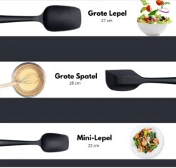 VAIVE 6-delige Spatel Silicone Set - Pannenlikker - Pottenlikker - Keukengerei -Kookgerei Koning Verkoop 1200x1148 6