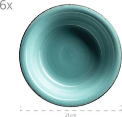 Mäser Bordenset Voor 6 Personen In Moderne Vintage Look, 12-delig Tafelservies, Handbeschilderd -Kookgerei Koning Verkoop 1200x1151 10