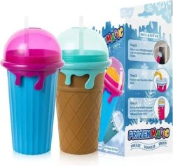 Belenthi Slushy Maker - Slush Puppy Maker - Slushy Cup - Ijsvormpjes - Incl. Eetlepel En Rietje- Slush Puppy Machine -Kookgerei Koning Verkoop 1200x1151 23