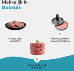 ProudProducts Hamburgerpers Met 100 Wax Papiertjes – Hamburgermaker – Hamburger Pers - BBQ Accesoires - RVS 13 ProudProducts Hamburgerpers Met 100 Wax Papiertjes – Hamburgermaker – Hamburger Pers - BBQ Accesoires - RVS -Kookgerei Koning Verkoop 1200x1151 25