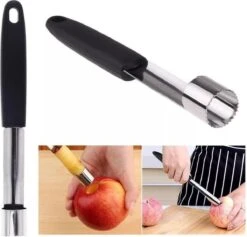 Appelboor - Appelsnijder - Klokhuis Verwijderaar- Keukengerei- Met Ophangoog - 18cm