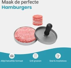 ProudProducts Hamburgerpers Met 100 Wax Papiertjes – Hamburgermaker – Hamburger Pers - BBQ Accesoires - RVS 12 ProudProducts Hamburgerpers Met 100 Wax Papiertjes – Hamburgermaker – Hamburger Pers - BBQ Accesoires - RVS -Kookgerei Koning Verkoop 1200x1152 10