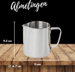 Merkloos Pazzo Goods - Melkkan - Melkkannetje Opschuim - Zilver - 350 Ml - Premium Kwaliteit - RVS - -Kookgerei Koning Verkoop 1200x1153 4