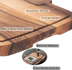 Walnoot Snijplanken - Hout - Grote Dikke Walnoten Snijplank (43 X 30 Cm) - Omkeerbare Grote Houten Snijplank - (met Hout Olie En Doek) -Kookgerei Koning Verkoop 1200x1154 10