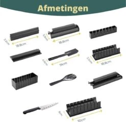 Merkloos Sushi Sushi Servies - Sushi Go - Sushi Set - Sushi Maker - Sushi Kit - Incl Sushi Roller 8 Merkloos Sushi Sushi Servies - Sushi Go - Sushi Set - Sushi Maker - Sushi Kit - Incl Sushi Roller -Kookgerei Koning Verkoop 1200x1154 11