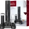 Luxe Elektrische Kurkentrekker Set - Elektrische Kurkentrekker Wijn - Elektrische Wijnopener - Wijnset - Wijn Accessoires - Kurkentrekker - Elektrische Kurkentrekker Set - Elektrische Kurkentrekker Oplaadbaar