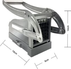 Yugn DeLux Frietsnijder - Roestvrijstaal - Zilver - Incl. Schiller -Kookgerei Koning Verkoop 1200x1155 10