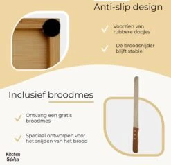 Merkloos Kitchen Seven, Broodsnijder Hulpmiddel, Bamboe Broodplank, Brood Snijden Handmatig, Inclusief Gratis Broodmes 10 Merkloos Kitchen Seven, Broodsnijder Hulpmiddel, Bamboe Broodplank, Brood Snijden Handmatig, Inclusief Gratis Broodmes -Kookgerei Koning Verkoop 1200x1155 15