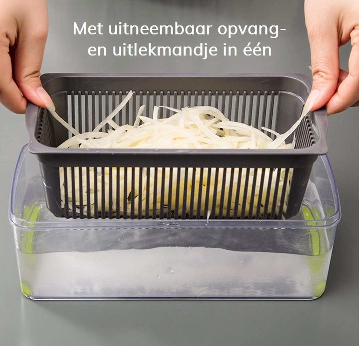 Cuisine Club Multifunctionele Groentesnijder 7 In 1 - Mandoline Groente Snijder - Keukensnijder - Frietsnijder 7 Cuisine Club Multifunctionele Groentesnijder 7 In 1 - Mandoline Groente Snijder - Keukensnijder - Frietsnijder - Afbeelding 7