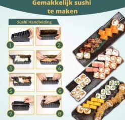 Merkloos Sushi Sushi Servies - Sushi Go - Sushi Set - Sushi Maker - Sushi Kit - Incl Sushi Roller 9 Merkloos Sushi Sushi Servies - Sushi Go - Sushi Set - Sushi Maker - Sushi Kit - Incl Sushi Roller -Kookgerei Koning Verkoop 1200x1156 9