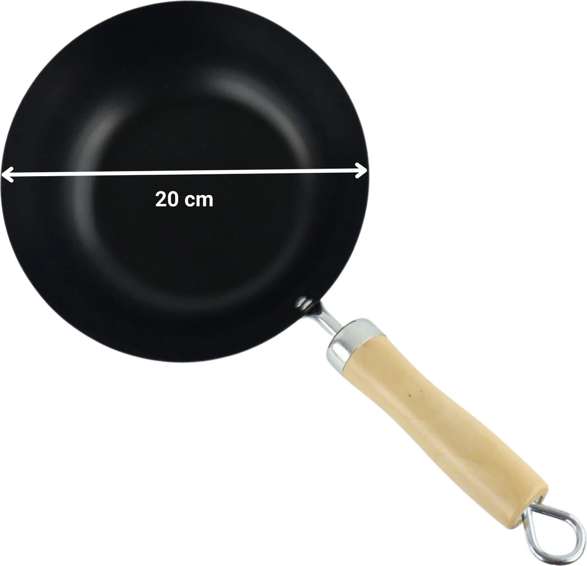 Orange85 Wokpan - Non Stick - Zwart - 20 Cm - Geschikt Voor Gas 3 Orange85 Wokpan - Non Stick - Zwart - 20 Cm - Geschikt Voor Gas - Afbeelding 3
