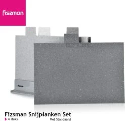 Fissman Index Snijplankenset - Met Houder - 30x22cm - 4 Stuks 11 Fissman Index Snijplankenset - Met Houder - 30x22cm - 4 Stuks -Kookgerei Koning Verkoop 1200x1158 10