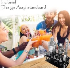 Merkloos Estrebo - Cocktail Set - Cocktail Shaker - Cocktailset - Giftset Vrouw - Cocktailset RVS - Bar Set - Cocktailsets - Limoenpers - Gift Set Man -Kookgerei Koning Verkoop 1200x1159 23