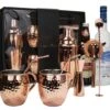 Chefs Cuisine Cocktail Set - Moscow Mule Bekers - Cocktail Shaker Set - Geschenkset – Geschenkset Vrouwen – Kerstcadeau – Kerstcadeau Vrouwen