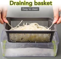 Merkloos Groentesnijder | Multifunctionele Groentesnijder | Handmatige Groentesnijder | Snijder | Vegetable Cutter | Fruit Snijder | Mandoline | Snijmachine | Keukengerei | Kookgerei -Kookgerei Koning Verkoop 1200x1161 10