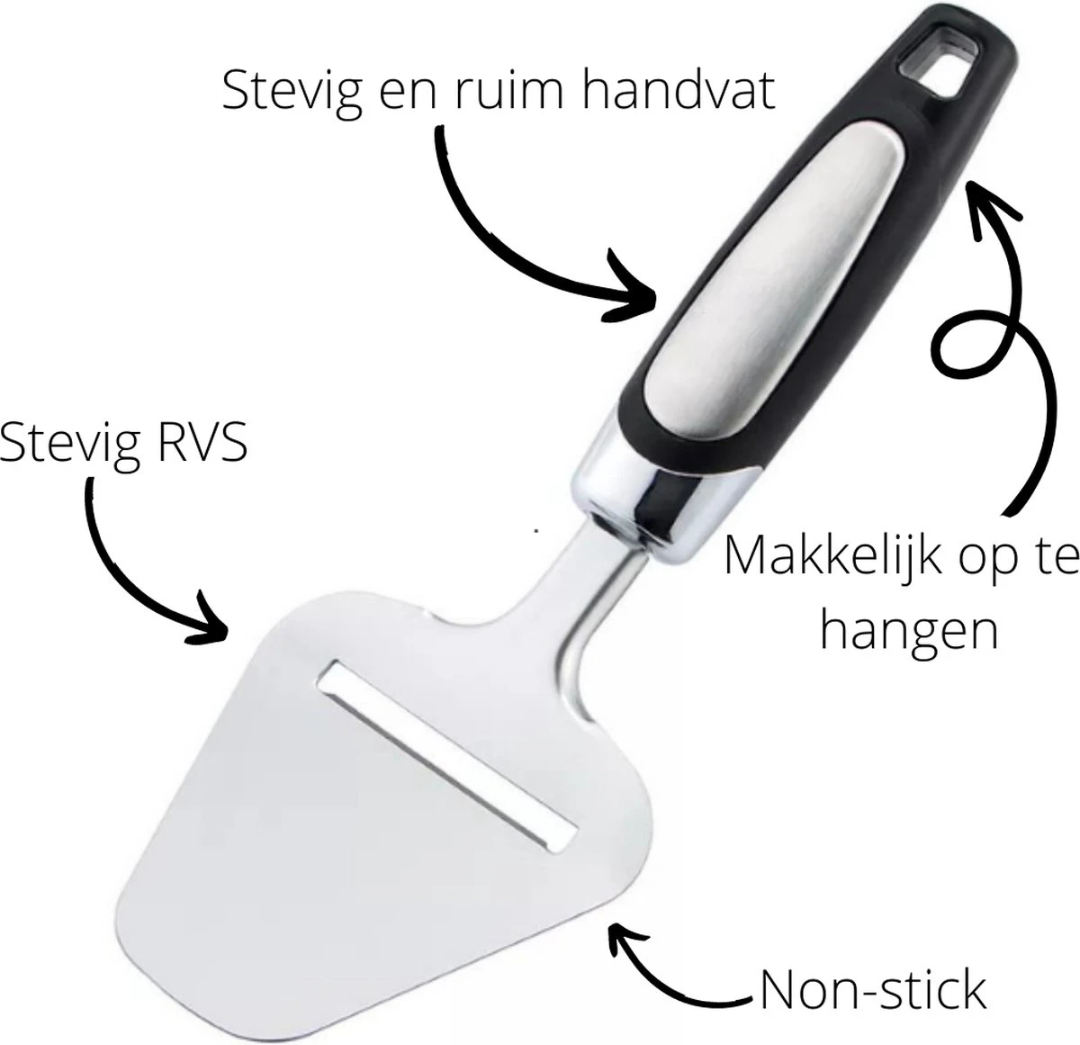Merkloos, Kaasschaaf- Kaasschaaf Voor Harde Kaas-Kaasschaaf Voor Oude Kaas - Kaasschaaf Voor Jonge Kaas - Multifunctionele Kaasschaaf - Vaatwasser Bestendig - Kaasschaaf Zwart - RVS- 230 X 82 Mm- Keukengerei- Keuken Accessoires 7 Merkloos, Kaasschaaf- Kaasschaaf Voor Harde Kaas-Kaasschaaf Voor Oude Kaas - Kaasschaaf Voor Jonge Kaas - Multifunctionele Kaasschaaf - Vaatwasser Bestendig - Kaasschaaf Zwart - RVS- 230 X 82 Mm- Keukengerei- Keuken Accessoires - Afbeelding 7