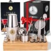 Bar Dedicated - Cocktail Shaker Set 23 Delig - Cocktail Shaker - 750 ML - Inclusief Nederlandstalige Cocktail Boek - Stamper - Maatbeker - Pasen