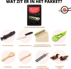 XXL Sushi Set - Sushi Maken- Sushi Maker - Milieuvriendelijk - Sushi Bazooka Kit - Inclusief Online Sushi Kookboek En Avocado Snijder - Wit 14 XXL Sushi Set - Sushi Maken- Sushi Maker - Milieuvriendelijk - Sushi Bazooka Kit - Inclusief Online Sushi Kookboek En Avocado Snijder - Wit -Kookgerei Koning Verkoop 1200x1163 14
