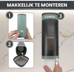 Lenga Bekerhouder - Bekerdispenser - Kartonnen Bekers - Koffiebekers - Bekertjes Houder 9 Lenga Bekerhouder - Bekerdispenser - Kartonnen Bekers - Koffiebekers - Bekertjes Houder -Kookgerei Koning Verkoop 1200x1163 18