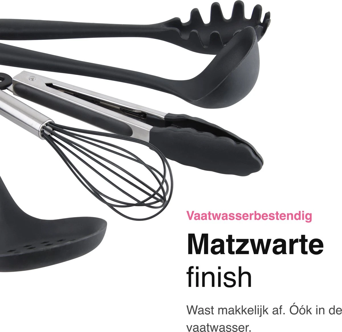 Vivid Green 13-delige Siliconen Keukengerei Set Met Houder - Kookgerei Set - Keuken Gerei - Hittebestendig / BPA - Zwart 4 Vivid Green 13-delige Siliconen Keukengerei Set Met Houder - Kookgerei Set - Keuken Gerei - Hittebestendig / BPA - Zwart - Afbeelding 4