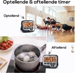 BanGosa® Magnetisch Digitale Kookwekker - Timer - RVS - Keukenwekker Digitaal - Digitale Keuken Timer - Stopwatch Met Magneet -Kookgerei Koning Verkoop 1200x1164 11