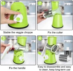 W&Z® Mandoline Groentesnijder- Slicer Dicer - Rasper - Keukensnijder - Vaatwasser Bestendig -Kookgerei Koning Verkoop 1200x1164 7