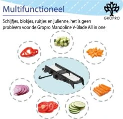 Mandoline V-blade All In One - Centreer Mes - Roestvrij Staal - Julienne, Plakjes Of Blokjes - Keukensnijder - Snijmachine - Groentesnijder 20 Mandoline V-blade All In One - Centreer Mes - Roestvrij Staal - Julienne, Plakjes Of Blokjes - Keukensnijder - Snijmachine - Groentesnijder -Kookgerei Koning Verkoop 1200x1164 8