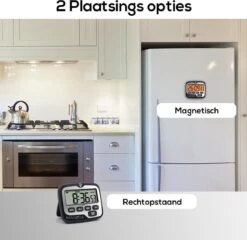 BanGosa® Magnetisch Digitale Kookwekker - Timer - RVS - Keukenwekker Digitaal - Digitale Keuken Timer - Stopwatch Met Magneet -Kookgerei Koning Verkoop 1200x1166 13